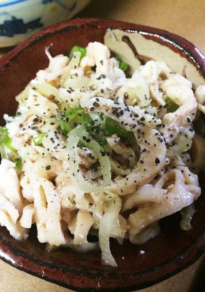 簡単つまみ!鶏皮ごま油和え('ω'`)-レシピのメイン写真