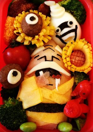 妖怪ウォッチ　ひも爺　キャラ弁-レシピのメイン写真