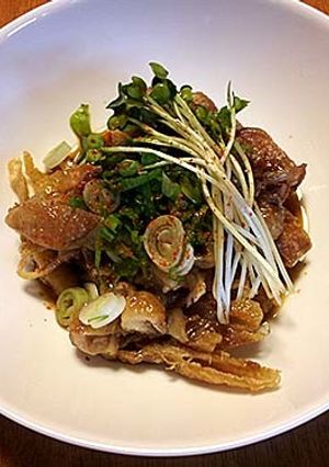手作りポン酢でカリカリ鶏皮焼き-レシピのメイン写真