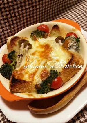 簡単☆豆乳ソースでとろ〜りパングラタン-レシピのメイン写真