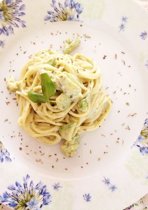 アボカドとクリームチーズ香りパスタ10分-レシピのメイン写真