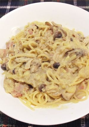 小麦粉不要☆サツマイモのクリームパスタ-レシピのメイン写真