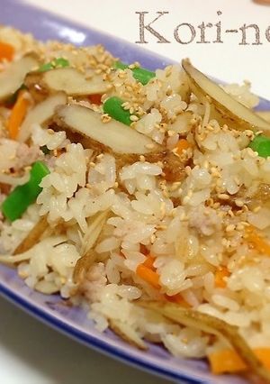炊飯器に入れるだけ♪鶏ごぼう炊き込みご飯-レシピのメイン写真