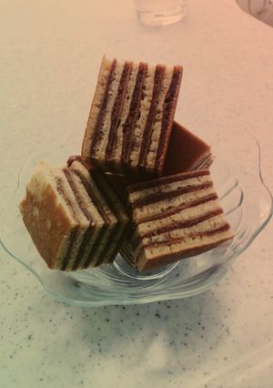 簡単☆ふわふわボーダーバウム！-レシピのメイン写真