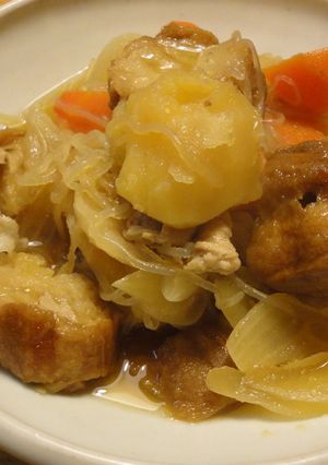 揚げ麩いり肉じゃが-レシピのメイン写真