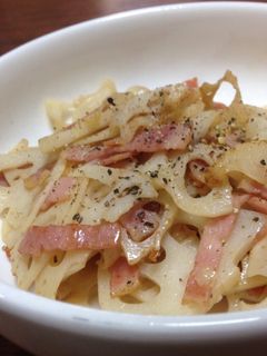 れんこんとベーコンの炒め物-レシピのメイン写真
