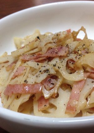 れんこんとベーコンの炒め物-レシピのメイン写真