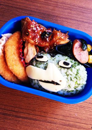 カモノハシ ペリー 手抜き キャラ弁-レシピのメイン写真