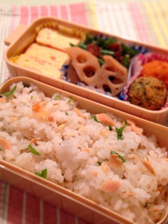 鮭と大葉ごはん-レシピのメイン写真