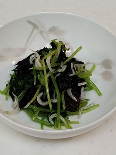 三つ葉としらすの磯辺和え-レシピのメイン写真