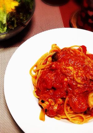 チキンとトマトソースのパスタ-レシピのメイン写真