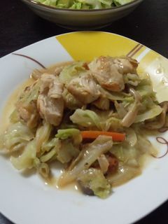 ☆キャベツと鳥むね肉のオイマヨ炒め☆-レシピのメイン写真