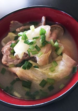 キャベツ！後のせシャキシャキお味噌汁-レシピのメイン写真