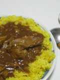 牛肉のかたまりとひよこ豆の圧力鍋カレー