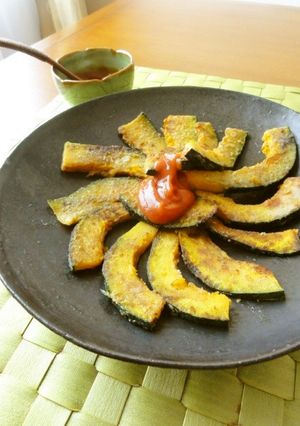 【副菜】南瓜だけで簡単！かぼちゃ焼き-レシピのメイン写真