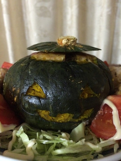 カボチャの宝蒸し ハロウィン風-レシピのメイン写真
