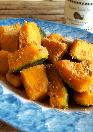 【ココナッツオイル】かぼちゃの胡麻和え-レシピのメイン写真