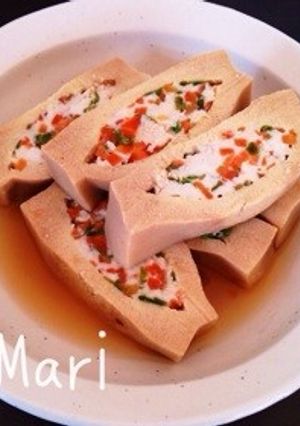 ホッとする♡優しい味♡高野豆腐の肉詰め煮-レシピのメイン写真