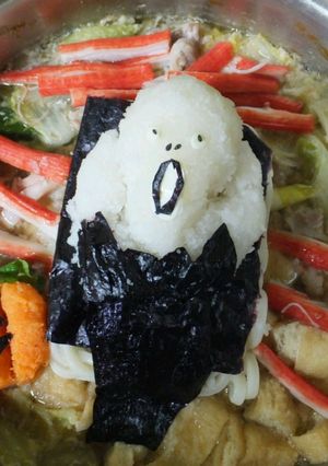 ムンクの叫び風ハロウィン塩麹鍋-レシピのメイン写真