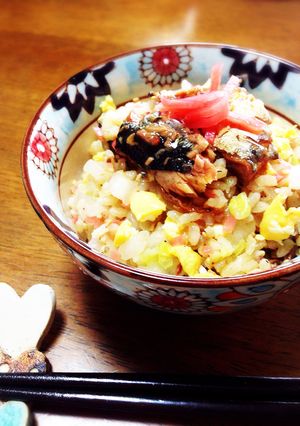 さんま缶で☆白菜シャキシャキ混ぜご飯-レシピのメイン写真