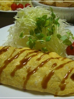 薄焼き卵で包む☆祖母のオムレツ♪-レシピのメイン写真