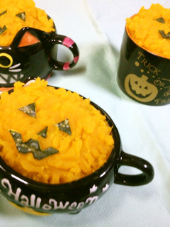 ハロウィン♡ かぼちゃの モンブラン風*-レシピのメイン写真