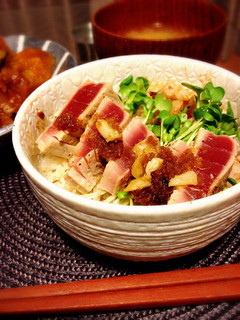 ヘルシー♪まぐろのステーキ丼-レシピのメイン写真