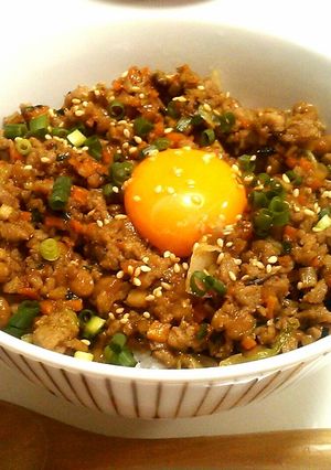甘辛納豆肉味噌丼-レシピのメイン写真