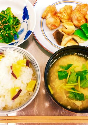さつま芋ご飯♡メインの献立♩-レシピのメイン写真