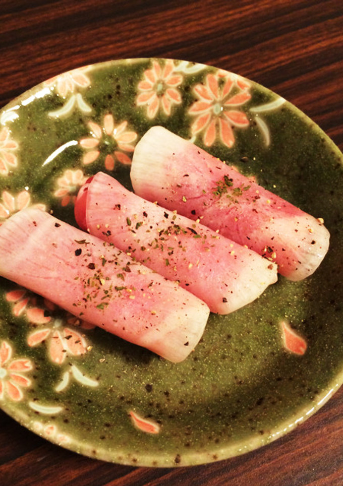 お洒落に〜生ハムとチーズの千枚漬け巻き☆-レシピのメイン写真