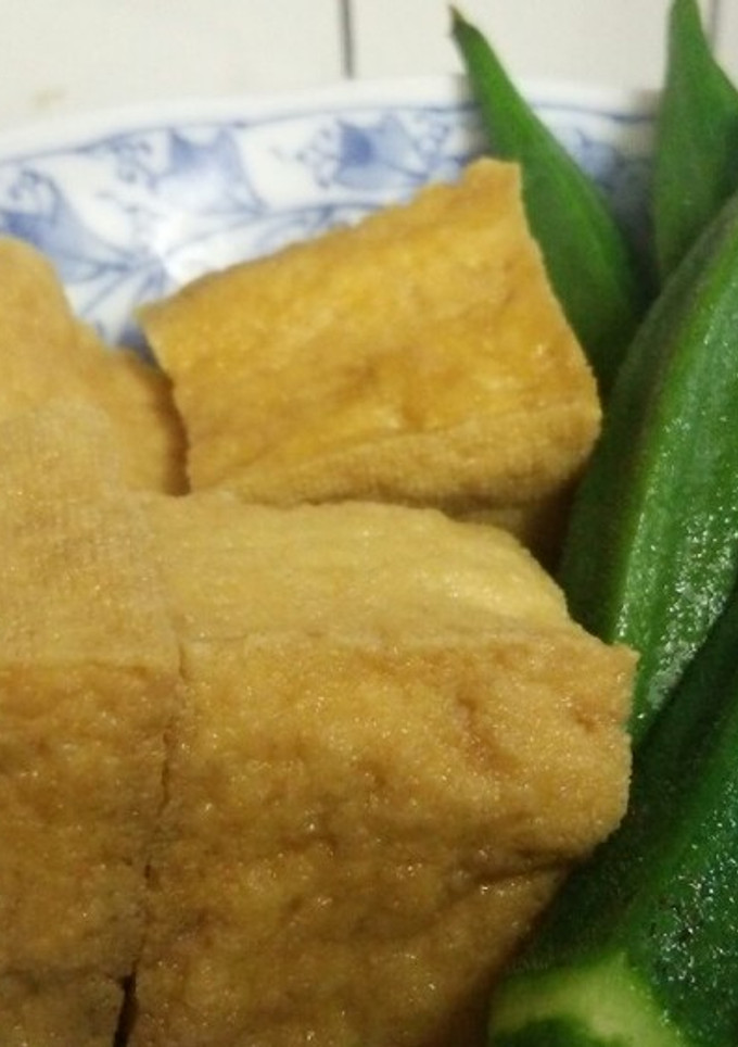 厚揚げとオクラの煮物-レシピのメイン写真