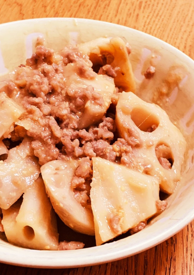 れんこんとひき肉の味噌炒め-レシピのメイン写真