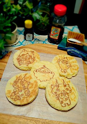 なぞるだけ！HMで簡単キャラホットケーキ-レシピのメイン写真