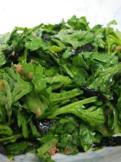 春菊の梅ゴマサラダ-レシピのメイン写真