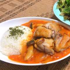 チキンとキノコのトマトクリーム風-レシピのメイン写真
