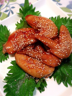 ♪手羽先の甘辛煮♪-レシピのメイン写真