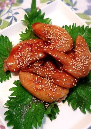 ♪手羽先の甘辛煮♪-レシピのメイン写真