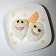 ハロウィン♥お弁当にも ゆで卵おばけ