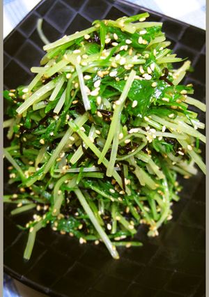 水菜を大量消費！簡単美味しい塩昆布和えだ-レシピのメイン写真