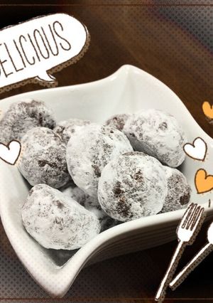 簡単*さくほろ♪チョコくるみスノーボール-レシピのメイン写真