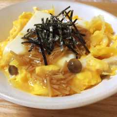 รูปของ ふわふわ卵の絹豆腐