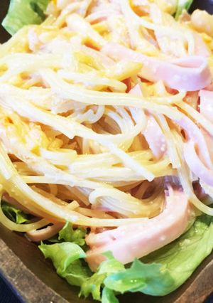 美味しい♡柿の冷製パスタ♡-レシピのメイン写真