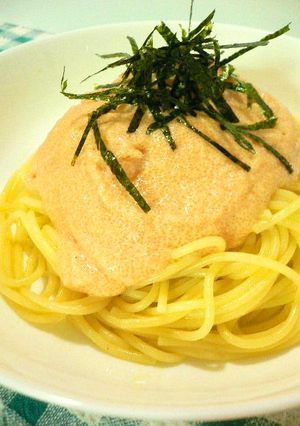 明太子クリームスパゲッティー-レシピのメイン写真