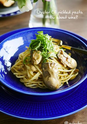 牡蠣オイル漬けで濃厚♪大葉と牡蠣のパスタ-レシピのメイン写真