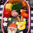 デコレーション弁当❤サンタとトナカイ弁当