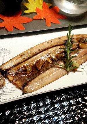 秋刀魚の開きでレモンハーブソース-レシピのメイン写真