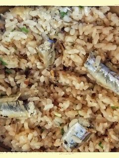 子持ちししゃもの炊き込みご飯 生姜入り-レシピのメイン写真