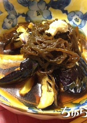 秋なすともずくの煮びたし-レシピのメイン写真