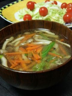 ヘルシーしめじの中華スープ-レシピのメイン写真