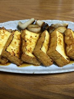 焼くだけ!①厚揚げステーキ-レシピのメイン写真